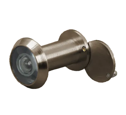 Bronze door viewer on a white background