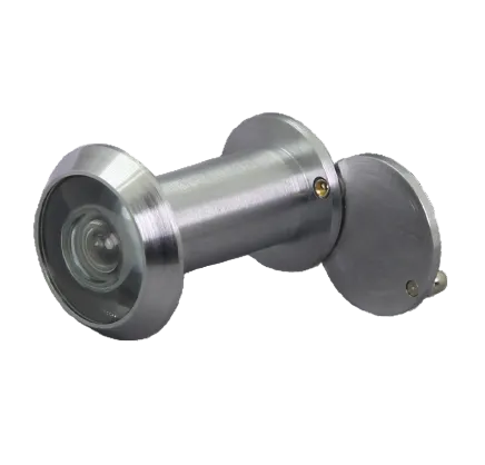 Metallic door viewer on a white background