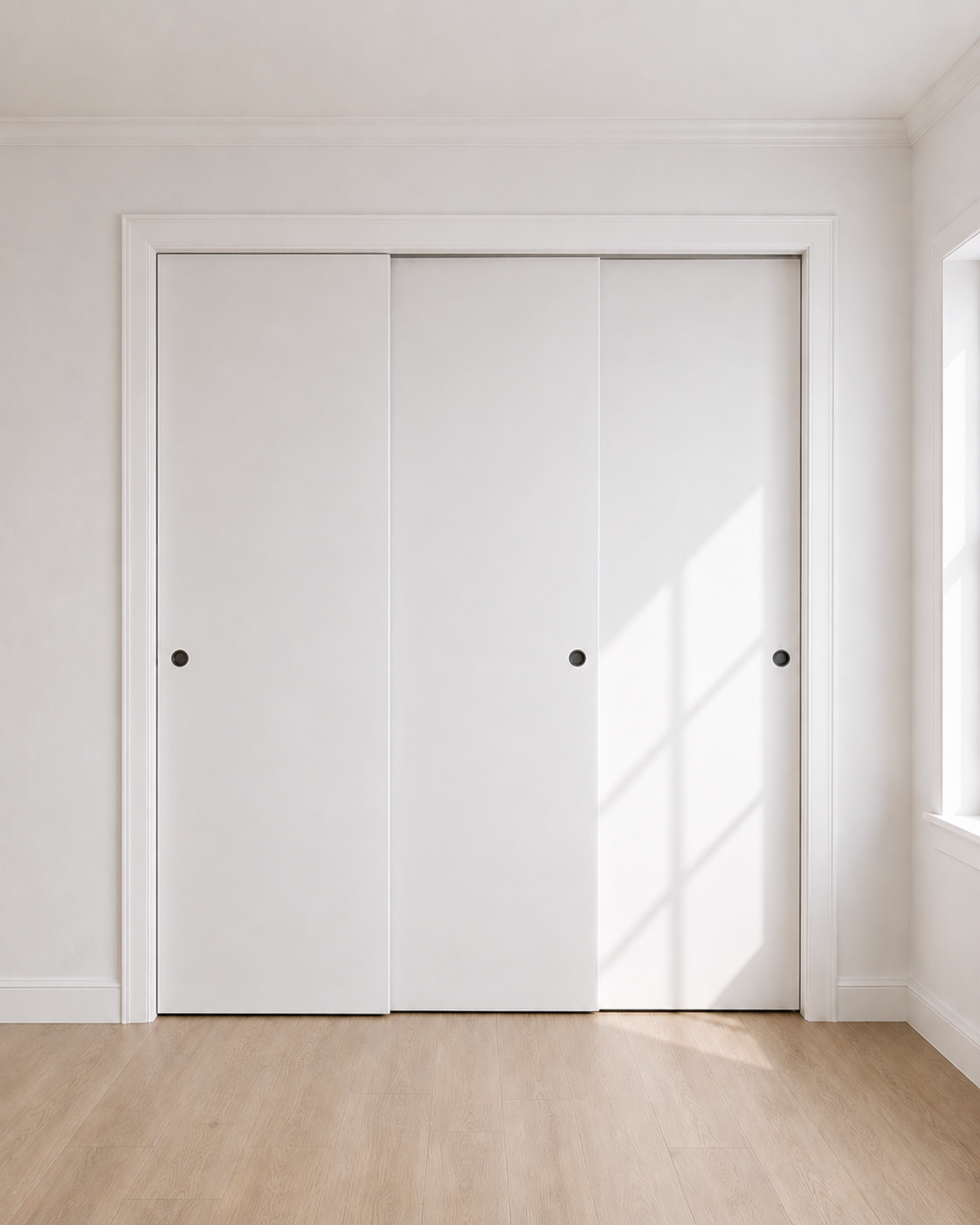 Brothers Door Interior Wardrobe Sliding Door | Flush Design | Primed