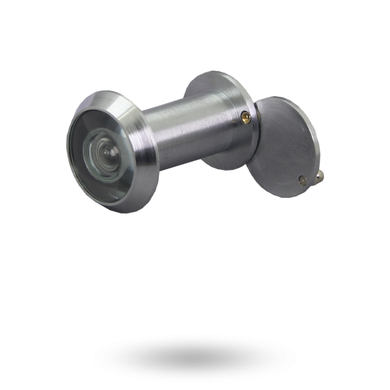 Metallic door viewer on a white background