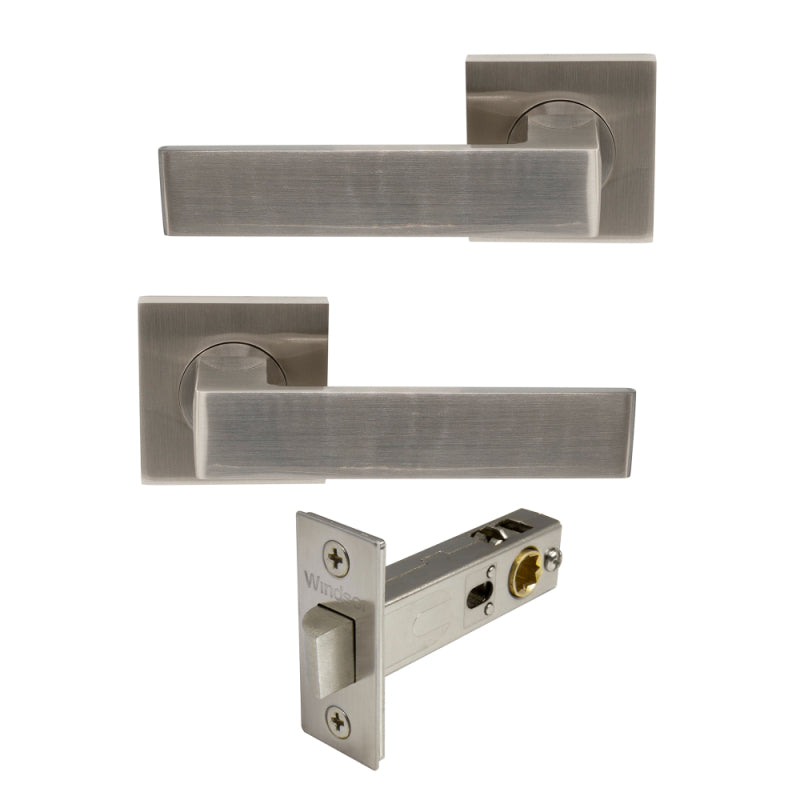 Windsor Galaxy Pegasus Elite Door Handle / Long Plate Handle Set – Entrance / Privacy / Passage / Dummy