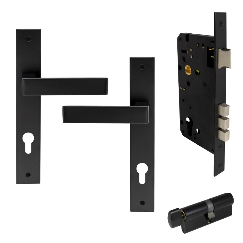 Windsor Galaxy Pegasus Elite Door Handle / Long Plate Handle Set – Entrance / Privacy / Passage / Dummy