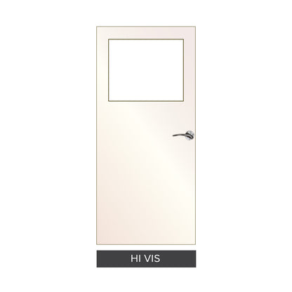 Brothers Door Interior Vision Panel Door | MR Solid Core | Primed