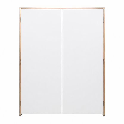 Brothers Door Interior Pre-Hung Pair Doors | Flush Design | Primed