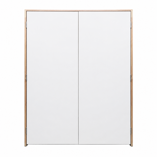 Brothers Door Interior Pre-Hung Pair Doors | Flush Design | Primed