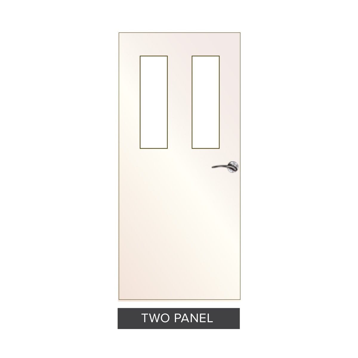 Brothers Door Interior Vision Panel Door | MR Solid Core | Primed